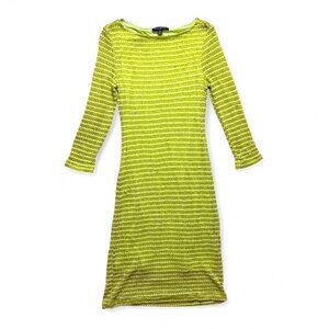 Y2K Lime Green Knit Maxi Dress